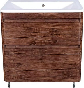 Тумба напольная для комплекта мебели 80 см, правая БЕЗ РАКОВИНЫ арт ЛС-00000616, цв.старое дерево, ZZ Style Line Атлантика ЛС-00000665