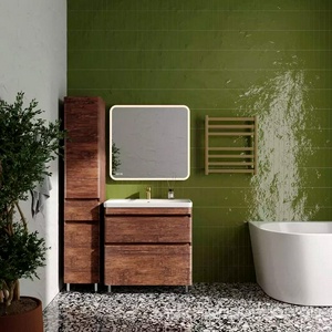 Тумба напольная для комплекта мебели 80 см, правая БЕЗ РАКОВИНЫ арт ЛС-00000616, цв.старое дерево, ZZ Style Line Атлантика ЛС-00000665