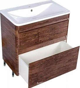 Тумба напольная для комплекта мебели 80 см, правая БЕЗ РАКОВИНЫ арт ЛС-00000616, цв.старое дерево, ZZ Style Line Атлантика ЛС-00000665