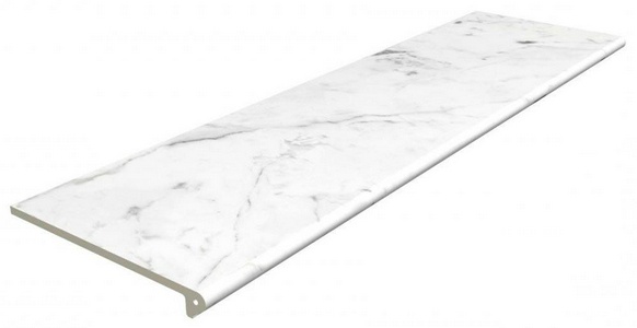 Флорентийские ступени Gres de Aragon Marble Peldano Redondeado Carrara Blanco Liso 119.7x33x14 970180