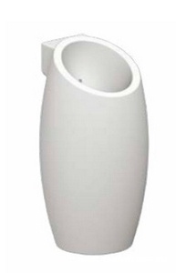 Раковина напольная, круглая, 54х54хh105см, с 1 отв.д/смесителя,  ZZ Scarabeo Planet 8104