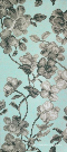 Мозаика Bisazza Flora decorations Hanami azzurro A 2x2 ZZ|129.4x291.2