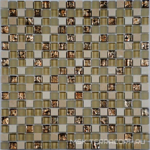 Мозаика Мозаика из стекла на сетке SK10-192 30x30 Спектр-М Микс стекло SK10-192