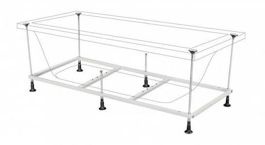 Каркас-комплект 170х70 для акриловых ванн Berges 170 и 180 см, ZZ Berges Универсал 051025