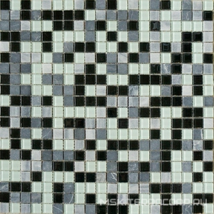 Мозаика Мастера Керамики Glass &amp; Stone Мозаика НК-44 мраморный Crystal+Stone ZZ|32.7x32.7 XX