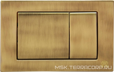 Клавиша двойного смыва 3/6л., для инсталл. унитаза, (металл цв.бронза), Migliore ZZ Migliore Универсал 20460