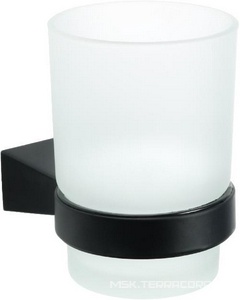 Стакан для зубных щеток  подвесной, цвет черный ZZ Fixsen Trend FX-97806