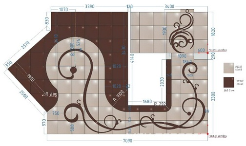 Декор Grasaro City Style Панно Бриндизи 512x709 n044397