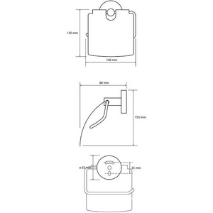 Держатель для т/б, с крышкой, (цв. медное золото глянец),  ZZ Bemeta Coral 158112012
