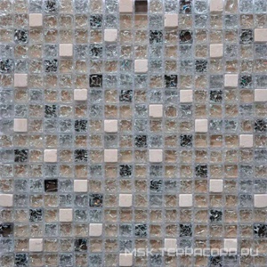 Мозаика Мозаика  GS100B (чип 15х15мм)ZZ|30x30 Мастера Керамики Glass GS100B