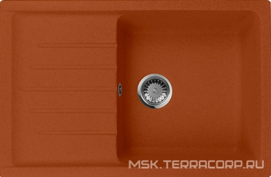 Мойка кухонная AquaGranitEx M-27 терракот 49x74x20 AquaGranitEx m-27 s372616