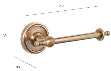 Держатель для т/б открытый (цв.,бронза),  ZZ TW Collection Bristol TWBR019br