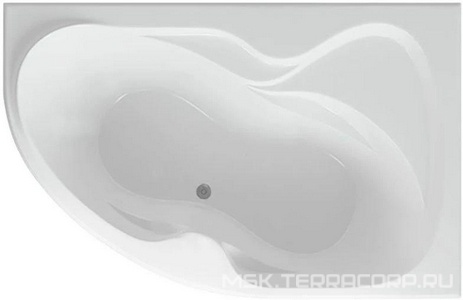 Акриловая ванна Акватек Вега R 170x105x45 см каркас, фронт. экран, слив-перелив, цвет белый ZZ Акватек vega VEG170-0000083