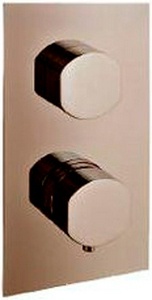 Смеситель для душа, термостат, встраиваемый в стену, с переключателем на 2 "Потребителя", (цв. хром)  ZZ 3M Hedo 7546HE CC