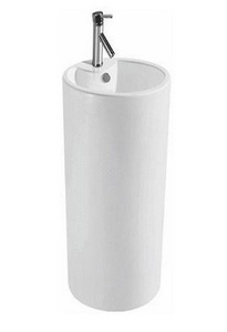 Раковина керамическая NB 135, напольная (моноблок) 46*46*84,5 см, ZZ Ceramalux Ceramalux B135-LT7013