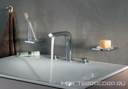 Стакан настенный (хрусталь прозрачный, держатель цв.хром),  Keuco Edition 400 11550 019000