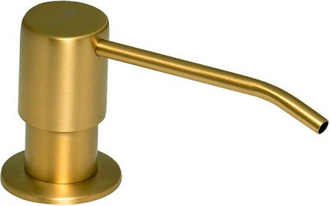 Дозатор для жидкого мыла или иного моющего средства, встраиваемый в столешницу в ванной или на кухне,цв.светлое золото, ZZ Lemark Expert LM8201LGN