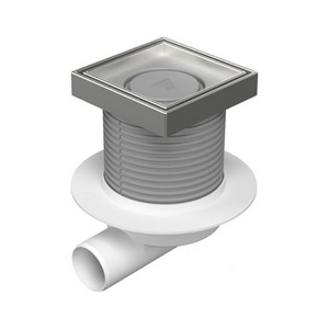 Трап для душа, с решеткой под плитку, 125х125мм, выпуск гориз.50мм, комбинированный затвор Neptun, Paini ZZ Paini Универсал C425XL