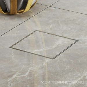 Трап для душа, с решеткой под плитку, 125х125мм, выпуск гориз.50мм, комбинированный затвор Neptun, Paini ZZ Paini Универсал C425XL