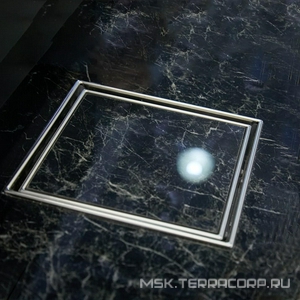 Трап для душа, с решеткой под плитку, 125х125мм, выпуск гориз.50мм, комбинированный затвор Neptun, Paini ZZ Paini Универсал C425XL