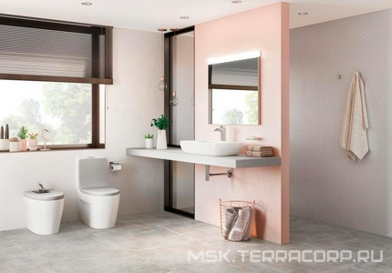 Унитаз KHROMA двойной выпуск, без крышки и бачка, крепеж в комплекте ZZ Roca Khroma 342657000