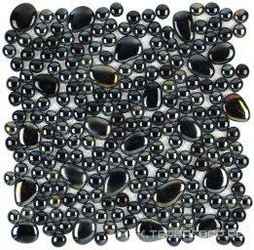 Glass Ozono Oval Black XX |30.5x30.5