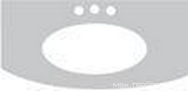 Столешница 112х59,9хh2см, с пристенной панелью, с 3 отв.д/смес., (мрамор цв.Travertin),  ZZ Labor Legno Hermitage HETOP 113 T 3 fori