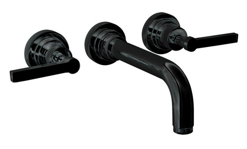 Смеситель для раковины, настенный, излив 190мм, (цв.  IRON, ручки Mac Kinley 05), внутр часть в компл., M. Croce / Mac Kinley ZZ Nicolazzi M. Croce/Mac Kinley 2207 FV 29