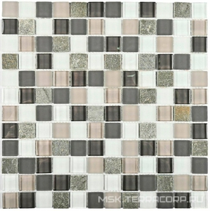 Мозаика Style time-23 (23x23x8) 30x30 Bonaparte Мозаика стеклянная с камнем n156854