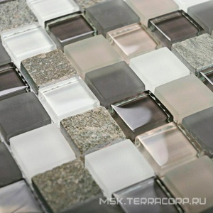 Мозаика Style time-23 (23x23x8) 30x30 Bonaparte Мозаика стеклянная с камнем n156854