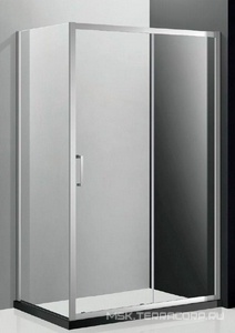 Душевой уголок 1300(1280-1320)х900(880-900)хh1950мм, прямоугольный, правый/левый, (стекло прозр.Idrorepellente 6мм, фурн.цв.хром),  ZZ Cezares Molveno MOLVENO-AH-11-130/90-C-Cr-IV