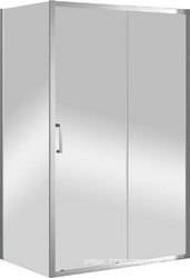 Душевой уголок 1300(1280-1320)х900(880-900)хh1950мм, прямоугольный, правый/левый, (стекло прозр.Idrorepellente 6мм, фурн.цв.хром), Molveno ZZ