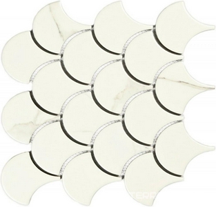 Мозаика Calacatta-scale (74,4x70x6) 25,5x21,9 Bonaparte Мозаика керамогранитная n156883