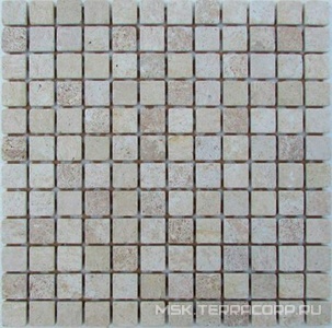 Мозаика Спектр-М Натуральный камень Мозаика из камня на сетке Т20-205-23Т ZZ |30.5x30.5