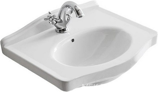 Раковина 55х44хh24см, с 1 отв.д/смесителя, (крепёж в копл.),  ZZ Galassia Ethos 8431M