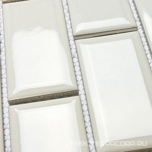 Мозаика Brick White (45x95x6) 28,75x29,2 Bonaparte Мозаика керамогранитная n156880