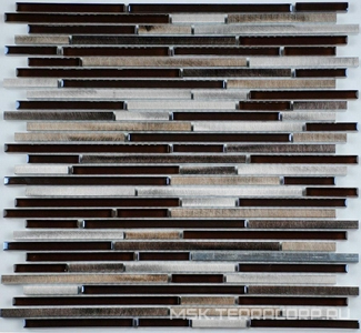 Мозаика Мозаика из стекла на сетке SK10-184 30x30 Спектр-М Микс стекло SK10-184