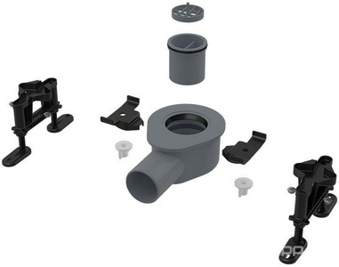 Сифон для низкого душевого поддона, цв хром ZZ AlcaPlast Универсал APZ-S9