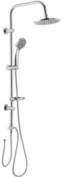 Душевой гарнитур: верхний душ 20см, ручной душ, стойка, шланги, мыльница в компл., (цв.хром), 800 ZZ