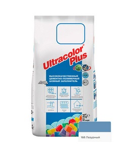   затирка д/швов N168/2кг (Лазурный) Mapei ULTRACOLOR PLUS 60016802А