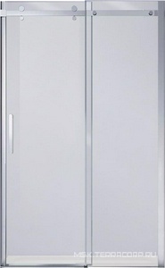 Дверь для душа, в нишу 1500хh1950мм, раздвижная, 1 дверь, 1 неподв.секция, правая/левая, (стекло прозрачное 8мм, фурн.цв.хром),  ZZ Vincea Como-N VDS-4CN150CL