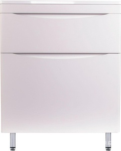 Тумба напольная для комплекта  Мини 70 Люкс Plus  белая, БЕЗ РАКОВИНЫ, ZZ Style Line Бергамо СС-00002310