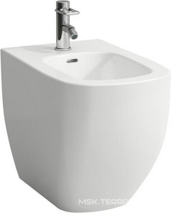 Биде напольное 560х360хh430мм, с 1 отв. д/смес., (крепл. в компл.), с покрытием LCC,  ZZ Laufen Palomba 8.3280.1.400.304.1