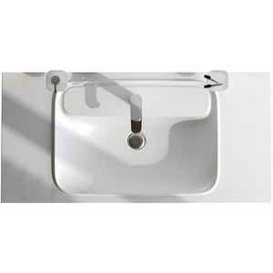 Раковина мебельная для тумбы Func 100 см, искуств. мрамор, слив-перелив, цв. белый матов. ZZ AMPM FUNC M8FWPC1000WM