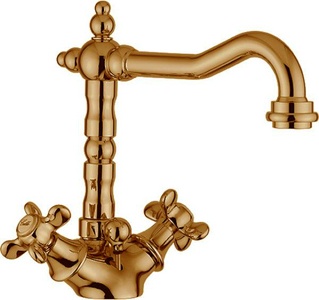 Смеситель для раковины, Высокий, с д/к, (цв.бронза),  ZZ Webert Ottocento OT700302065