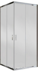 Душ.кабина 900x900xh2250мм, квадр.,с крышей и задними стенками, поддоном и 3-х позиц.смесит., стекло прозачное, фурн.цв.хром, BelBagno ZZ