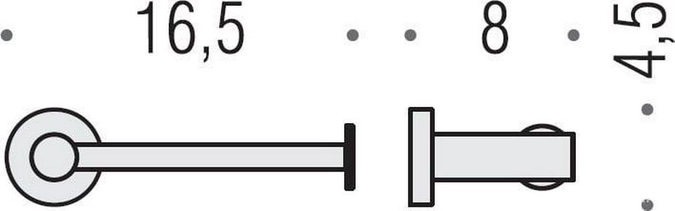 Держатель для т/б, открытый (цв.белый матовый)  ZZ Colombo Plus W4908.BM