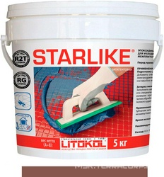 Затирка Starlike P.ASSISI C.300 коричневый 5 кг. XX