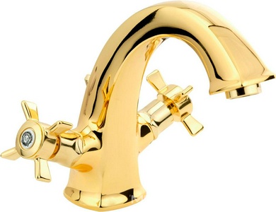 Смеситель для раковины, с д/к, (цв.золото),  ZZ Migliore Korona 28509