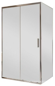 Душевой уголок 1300х900хh1950мм, прямоуг., правый/левый, (стекло прозрачное 6мм, фурн.цв.хром),  ZZ BelBagno Luce LUCE-AH-1-130/90-C-Cr